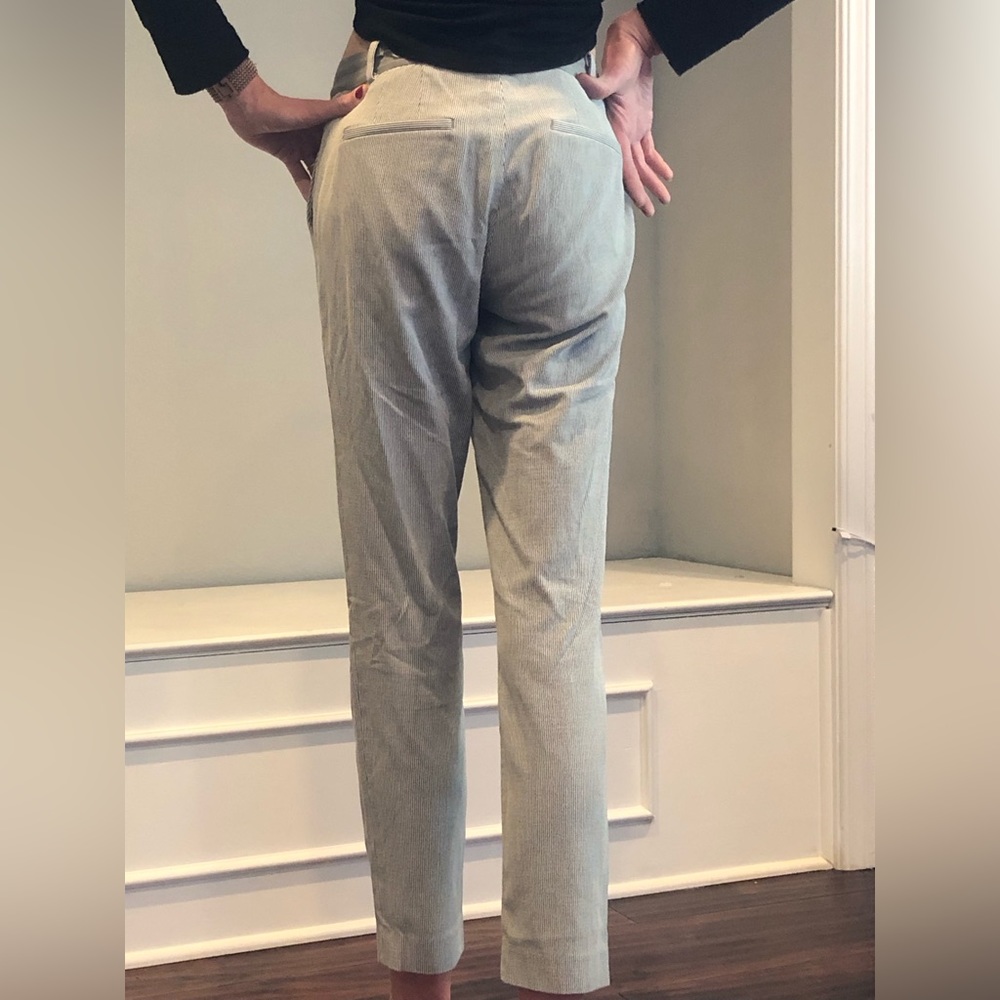Uniqlo | thin striped straight pants with elastic waist - Picture 5 of 14